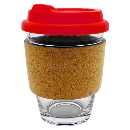 客製化玻璃咖啡杯 - 軟木帶禮品