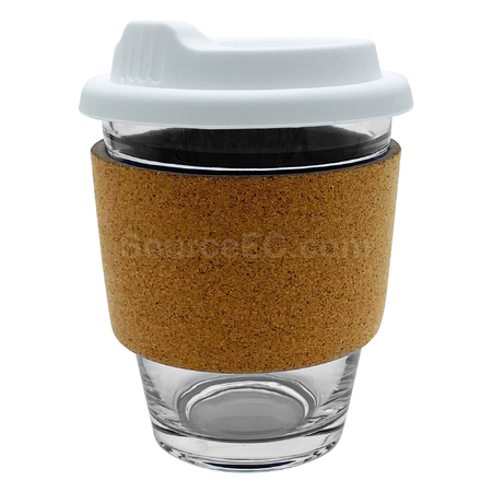 客製化玻璃咖啡杯 - 軟木帶禮品