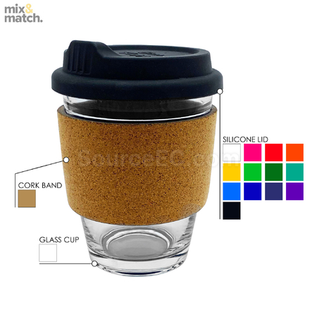 客製化玻璃咖啡杯 - 軟木帶禮品