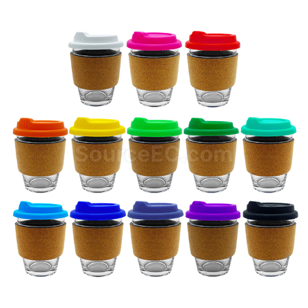 客製化玻璃咖啡杯 - 軟木帶禮品