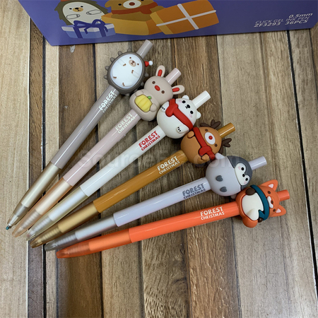 客製化可愛動物按壓中性筆禮品