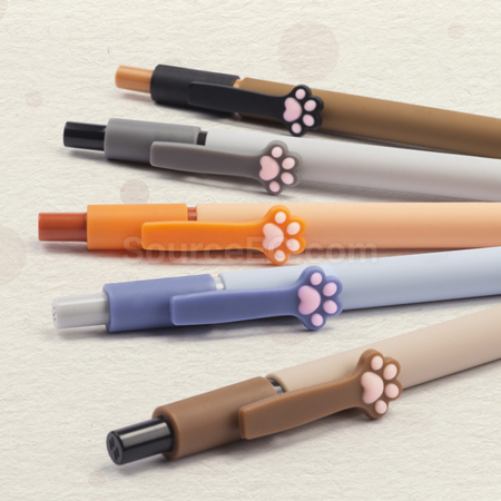客製化貓爪卡通按動中性筆禮品