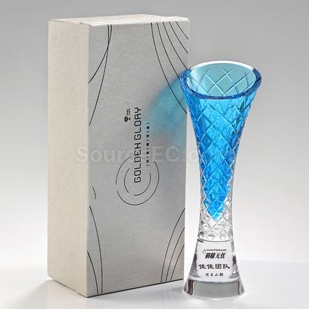客製化火炬水晶獎座禮品