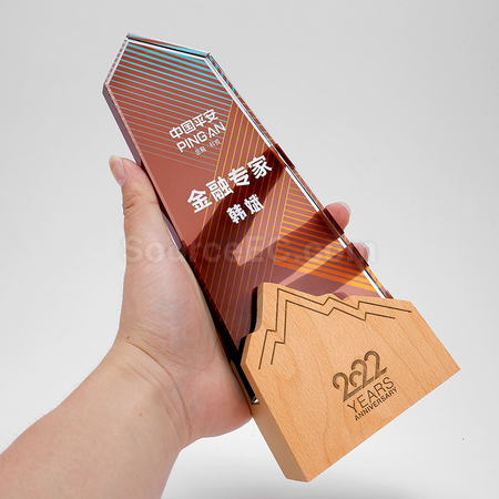 客製化木水晶獎座禮品
