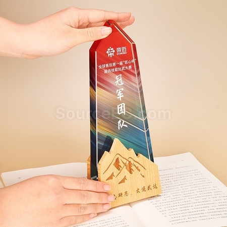 客製化木水晶獎座禮品