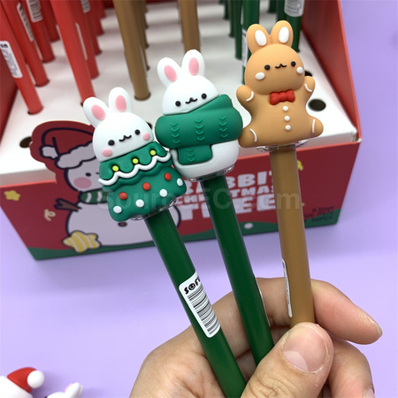 客製化可愛聖誕按壓中性筆禮品