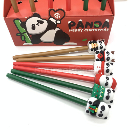 客製化可愛聖誕按壓中性筆禮品