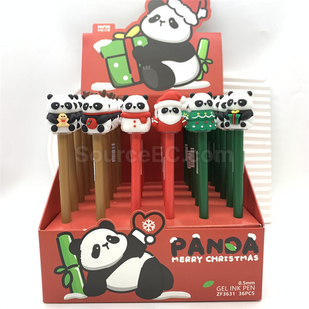 客製化可愛聖誕按壓中性筆禮品