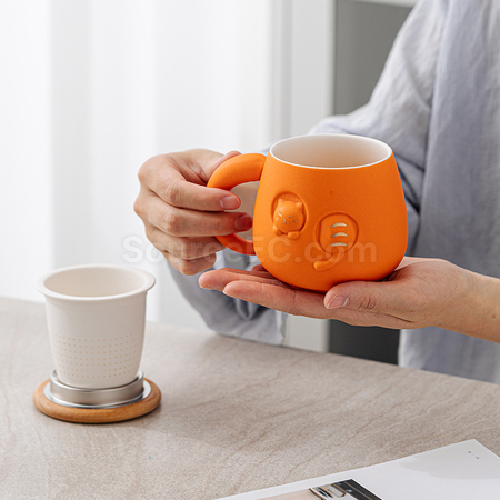 客製化招財貓陶瓷杯禮品
