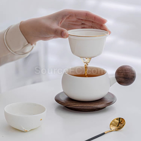 客製化招財貓陶瓷杯禮品