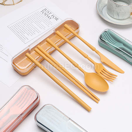 客製化麥稈餐具套裝禮品