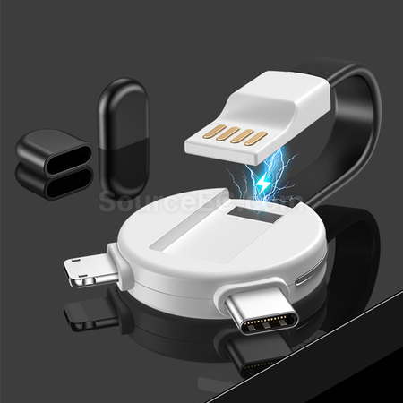 客製化小熊貓卡通數據充電線禮品