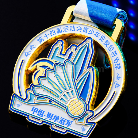 客製化羽毛球金屬獎牌禮品