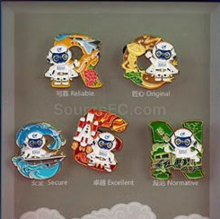 客製化公司週年慶異型數字拼圖徽章禮品