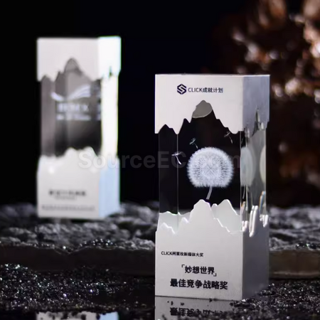 客製化金屬水晶獎座禮品