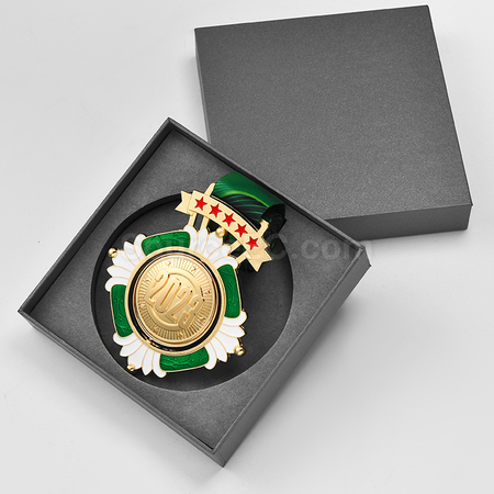 客製化菊花金屬獎牌禮品