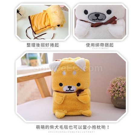 客製化柴犬毛毯禮品