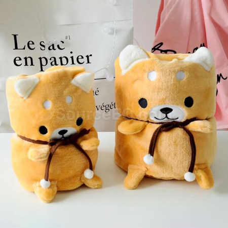客製化柴犬毛毯禮品