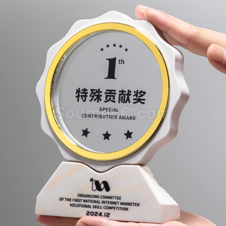 客製化大理石水晶獎座禮品