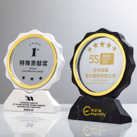 大理石水晶獎座