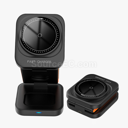 客製化三合一磁吸無線充支架	禮品