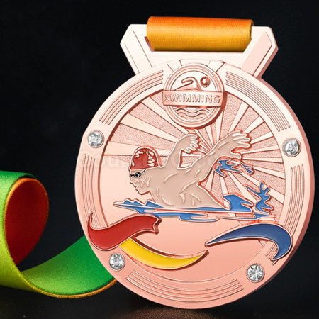 客製化游泳金屬獎牌禮品