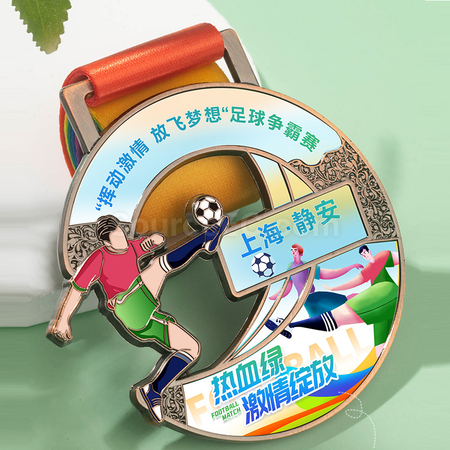 客製化足球金屬獎牌禮品