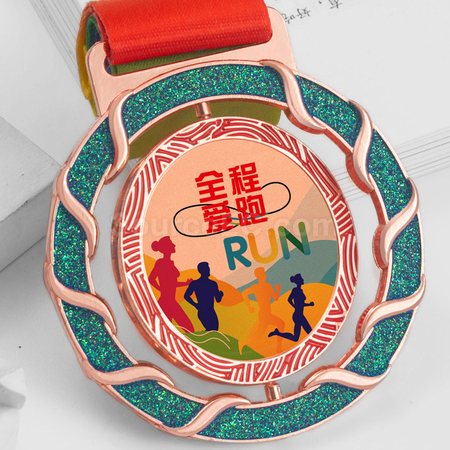 客製化旋轉金屬獎牌禮品