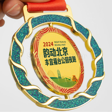 客製化旋轉金屬獎牌禮品