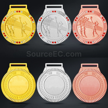 客製化排球金屬獎牌禮品
