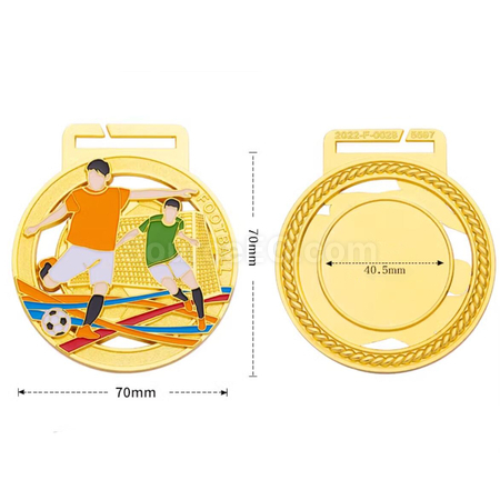 客製化足球金屬獎牌禮品
