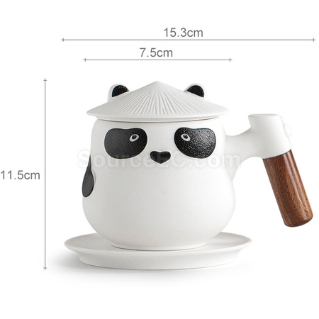 客製化熊猫陶瓷杯禮品
