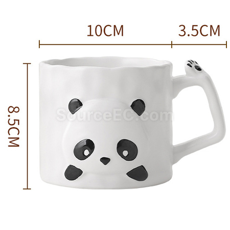 客製化熊猫陶瓷杯禮品
