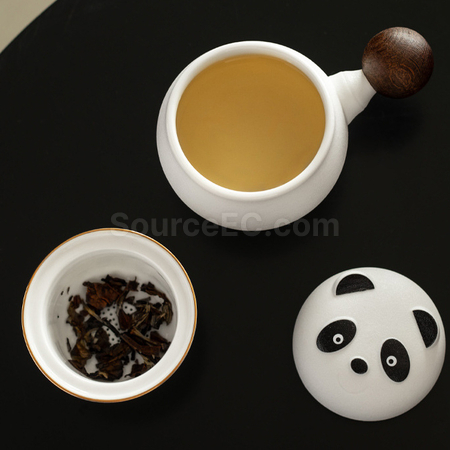 客製化熊猫陶瓷杯禮品