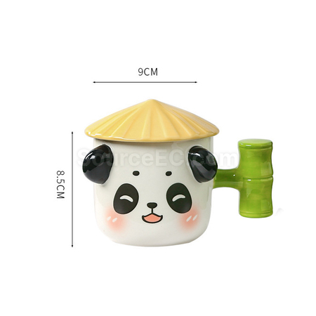客製化熊猫陶瓷杯禮品