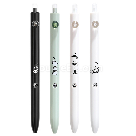 客製化熊貓變臉速乾中性筆禮品