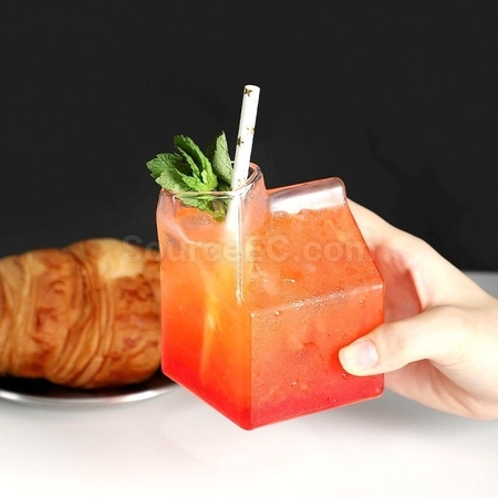 客製化玻璃牛奶杯禮品