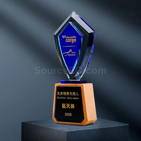 客製化盾牌水晶獎杯禮品