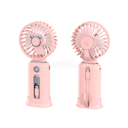 客製化多功能分離式行動電源風扇禮品
