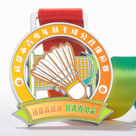 客製化羽毛球金屬獎牌禮品