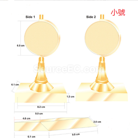 客製化古銅色旋轉獎杯禮品