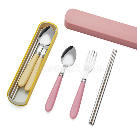 客製化便攜不鏽鋼餐具套裝禮品
