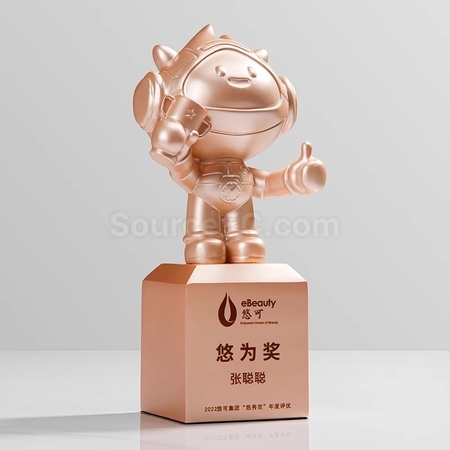 客製化企業造型樹脂獎座禮品