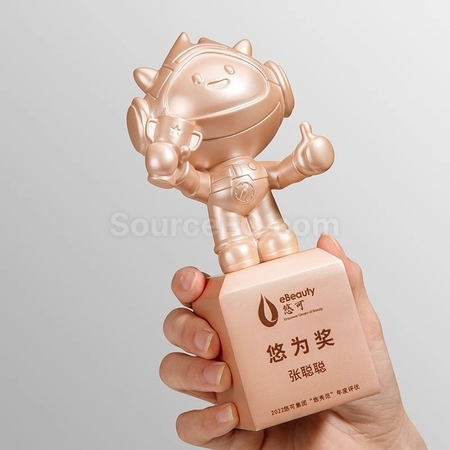 客製化企業造型樹脂獎座禮品