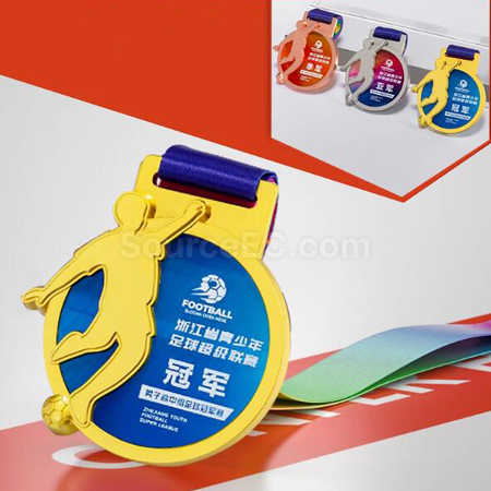 客製化足球金屬獎牌禮品