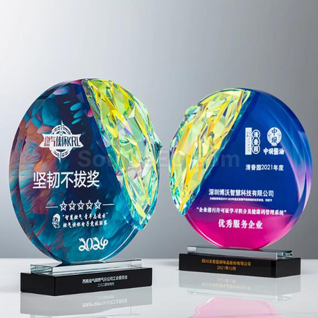 客製化炫彩獎座禮品