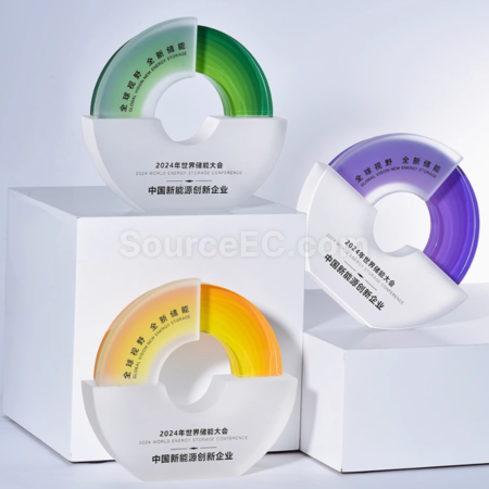 客製化磨砂水晶獎座禮品