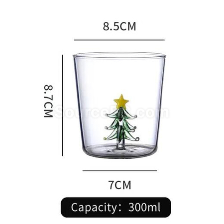 客製化300ML高硼矽果汁玻璃杯禮品