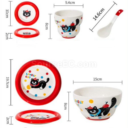 客製化貓咪餐具套裝（多種搭配可選）禮品