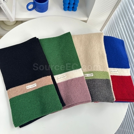 客製化拼色圍巾禮品